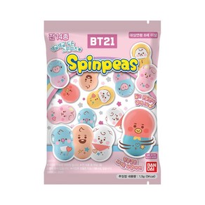 BT21 스핀피즈 쿠너츠 BTS 라인프렌즈 콜라보 굿즈 1.5g 1개