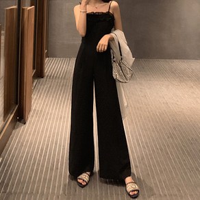 COBOTOR 여성 점프수트 심플 무지 민소매 나시 여자 점프슈트 2023 women jumpsuit XK0234