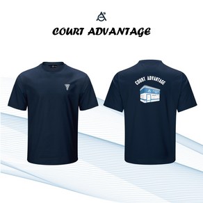 [COURTADVANTAGE] 코트어드밴티지 2024SS 티셔츠 & 데일리반팔티셔츠 VLT-305(UNI) 남여공용티셔츠 배드민턴&스쿼시&테니스&탁구&볼링&스포츠&라온스포츠