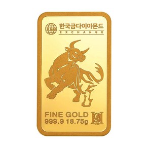 한국금다이아몬드 순금 소 골드바 24K 18.75g 999.9 금시세