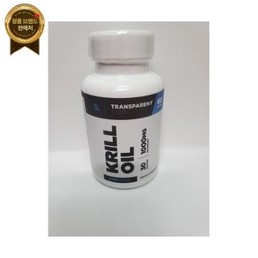 Tanspaent Labs 투명 랩스 크릴 오일 - 1회 제공량 1000mg 60캡슐 #3-134, 1개, 60정