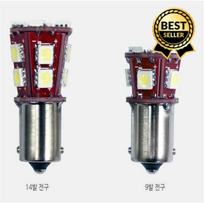 현이몰 12V 24V LED 전구 싱글 더블 순정 교체 차폭등 미등 라이트 자동차, 1개