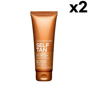 클라란스 셀프 태닝 밀키 로션 125ml 2팩 Clains Self Tan Milky Lotion, 1개