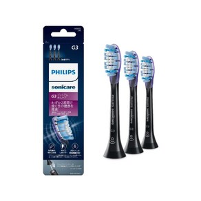 필립스 정품 소닉케어 전동칫솔모 교체 브러쉬 3개입 HX9053/96 블랙, 1개, PHILIPS