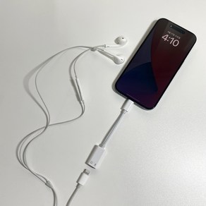 USB-C to Lightning Audio 어댑터 아이폰15 8핀 이어폰 젠더 C타입, USB-C Lightning Audio 어답터, 1개