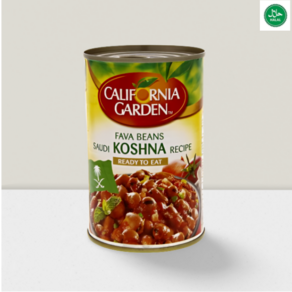 Califonia Gaden Fava Beans Saudi Koshna Recipe 캘리포니아 가든 파바 빈스 사우디 코슈나 요리법, 400g, 1개