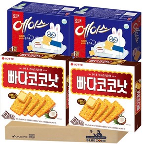 블루존 비스켓 세트 1320g (롯데 빠다코코낫300g x2+에이스360g x2), 1.32kg, 1개