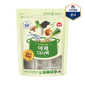 사조대림 야채 다시팩 150g 육수팩 국물팩, 1개