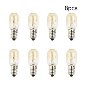 E14 소금 램프 글로브 전구 냉장고 오븐 빈티지 백열 교체 15W 240V 4 개 8, 8PCS, 8개