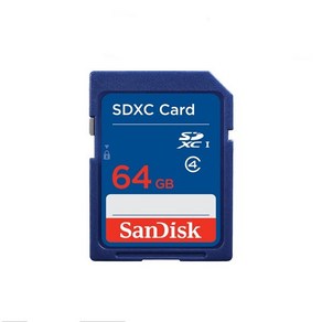 샌디스크 SD카드메모리 카드 64기가 SDHC CLASS4 디카 카메라 네비게이션 노트북 64GB 정품, 1개