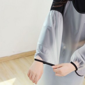 식당 작업용 산업 주방토시 미술 안전 방수팔토시, 블랙