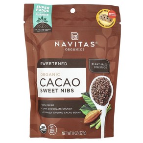 Navitas Oganics 유기농 카카오 스위트 닙스 227g(8oz), Navitas Oganics 유기농 카..., 227g, 1개