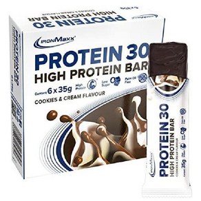 아이언맥스 Potein 30 단백질 바 (35g x 24개) 쿠키 앤 크림 맛, 210g, 1개