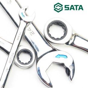 SATA 더블라쳇기어렌치 14mm 스패너 양구 렌치, 1개