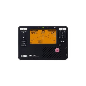 KORG 전자박자기 TM70T-코르그 메트로놈 TM-70T 메트로튜너, 블랙, 1개