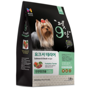 목우촌 전연령용 오리 펫9단 오리분 요크셔테리어 전용사료, 1.8kg, 1개