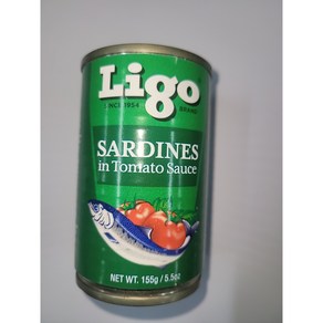 Ligo Sadines in Tomato Sauce 리고 사딘스 토마토 소스, 10개, 155g