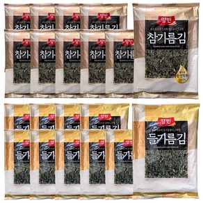 양반 들기름 + 참기름 전장김 20g x 20, 기본, 기본