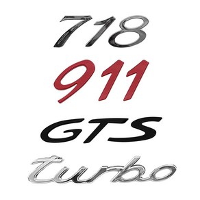 쇼프 718 G 911 이니셜 TURBO 엠블럼 스티커 옵션4 포르쉐 JWFFQOAX, 1개, 1개