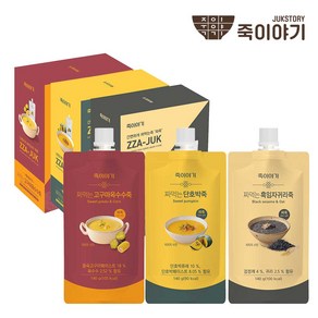 죽이이야기 간편한 짜먹는죽 140g 3종 X 7P 세트 1세트