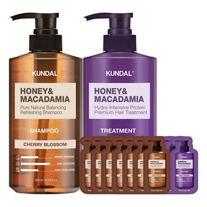 쿤달 네이처샴푸500ml + 트리트먼트500ml 체리블라썸향, 1세트