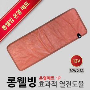 오만가지 롱웰빙 온열매트 12V 24V 차량용전기장판 자동차온열매트, 1개