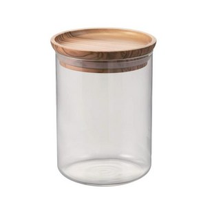 일본직배송 HA프라이드 하프라이드 유리 캐니스터 Glass Canister 만수 용량 800ml 올리브우드 S-GCN-200-