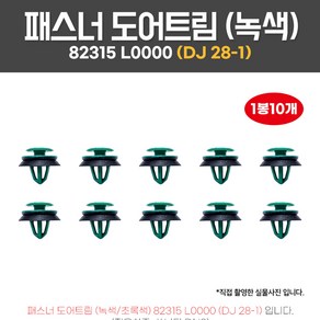 카박사 DJ28-1 패스너도어트림 1봉10개 녹색팩킹 테두리흡음제포함 고무패드일체형 82315L0000