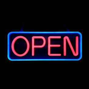 OPEN 영업중 네온사인 LED 간판 조명