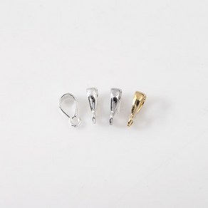 비즈아이 [8-581-02]순은부자재 실버펜던트고리 말발굽고리형 2x8mm 실버925 1개