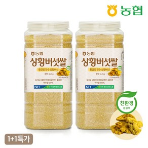 [1+1 특가] 농협 하나로라이스 상황 버섯쌀 대용량 [유기농 상황버섯원료], 2개, 2.2kg