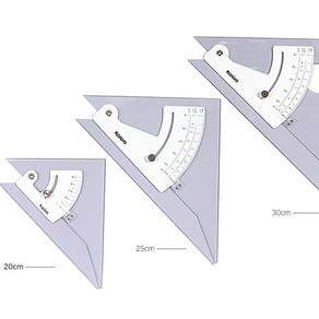 KS 코링 각도자(약간뜨느현상은 불량이 아닙니다) 삼각자, 1개, KS-4-20  20cm*3.0mm