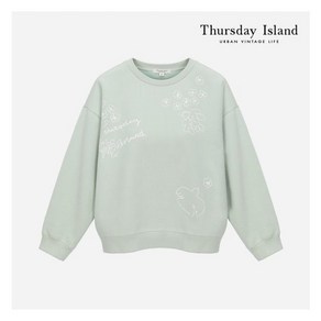 써스데이아일랜드 Thusday Island 드로잉 아트웍 스웨트셔츠 T228MST234W