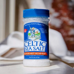 8 Ounce (Pack of 1) Shaker Celtic Sea Salt Gourme 8온스(1팩) 셰이커 켈트 바다 소금 미식가 코셔 소금 셰이커 0.5파운드(1팩