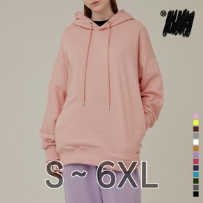 S-6XL 국내생산 면 100% 시그니처 후드티(남여공용)