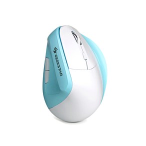 긱스타 VF150 인체공학 무선 다중 멀티페어링 무소음 버티컬 마우스, 블루