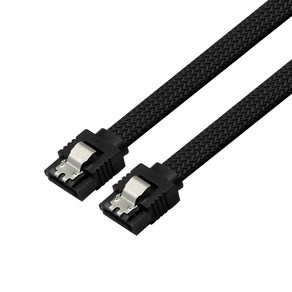 마하링크 SATA3 케이블 6Gbps 일자형 그물망 블랙 0.5M ML-S3MBK, 1개, 선택없음