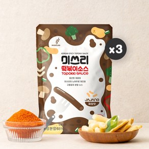 미쓰리 떡볶이소스 짜장맛, 50g, 3개