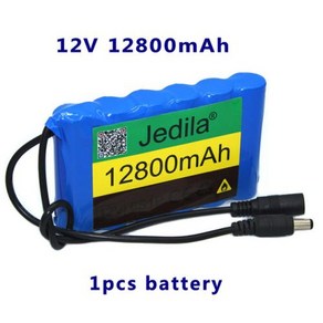 100 새로운 6S1P 12 볼트 12800 mah 충전식 리튬 이온 배터리 팩 CCTV 카메라에 적용