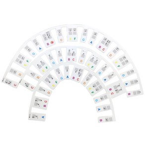 코네임 피아노 건반 계이름 실리콘 61키 88키 음계 음표 기호 자리표 코드 3W165, 1개