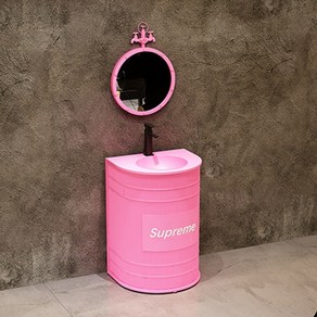 컬러 세면대 인테리어 호텔 욕실 화장실 카페 아트