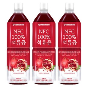 참앤들황토농원 NFC 착즙원액 석류즙, 1L, 3개