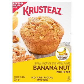 Kusteaz Banana Nut 머핀 믹스 436.6g(15oz) 박스, 1개, 436.6g