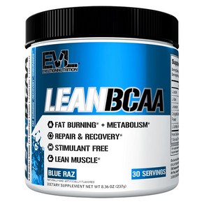 EVLUTIONNUTRITION 린 BCAA 블루 라즈 맛