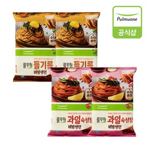 [풀무원] 생면 4봉 혼합구성, 과일숙성비빔2개+들기름비빔2개, 273g