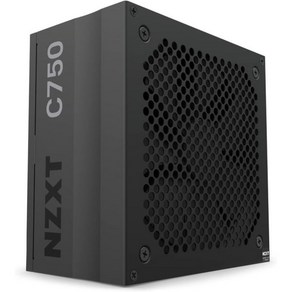 NZXT C1200 PSU 1200와트 게임용 PC 전원 – ATX 3.0 PCIe 5.0 12VHPWR 커넥터 80 이상의 골드 효율 완전 모듈식 제로 팬 모드 블랙 슬리브, 750W Gold_C Seies, 1개