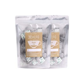 티리얼 보이차 삼각 티백차 50T 티 25T X 2봉, 25개, 2개