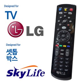 매직on450블랙 LGTV 스카이라이프 셋톱통합 리모컨, 1개