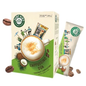 저스트비엣 코코넛 카푸치노 커피 CappuccinoDua, 2개, 10개입, 17g