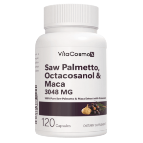 VitaCosmoX 프로스테이트 피지움 앤 소팔메토 전립선 120정 Postate Suppot Pygeum n Saw Palmetto, 1개